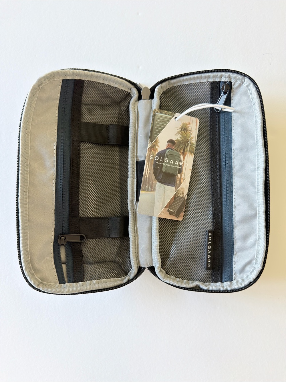 NWT Solgaard Lifekit Versa Organizer Tech & Toiletry Travel Pouch Gray